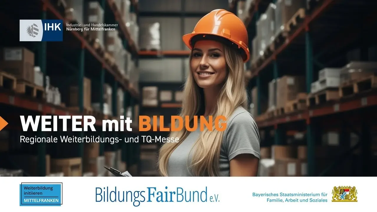 Messemotiv „Weiter mit Bildung“ der regionalen Weiterbildungs- und TQ-Messe 2026